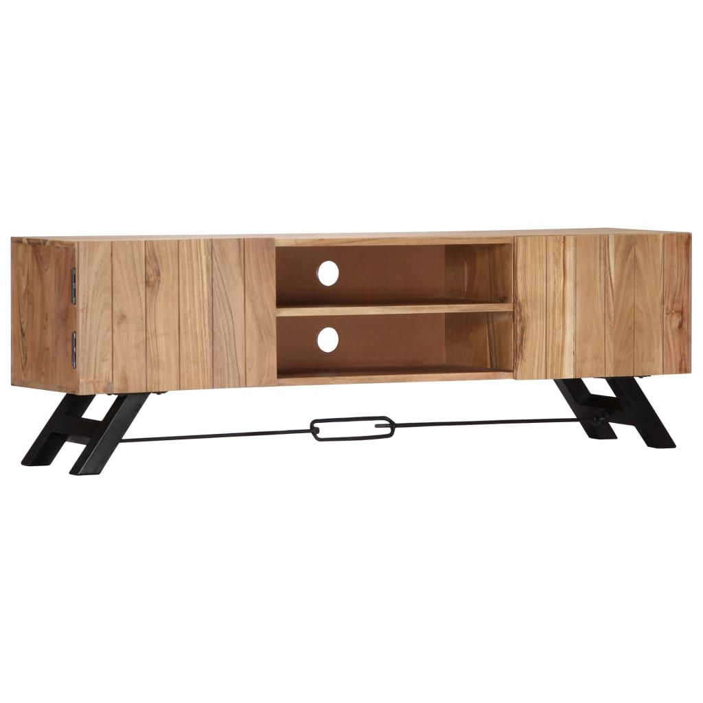 TV Stand 55.1"x11.8"x17.7" Solid Wood Acacia