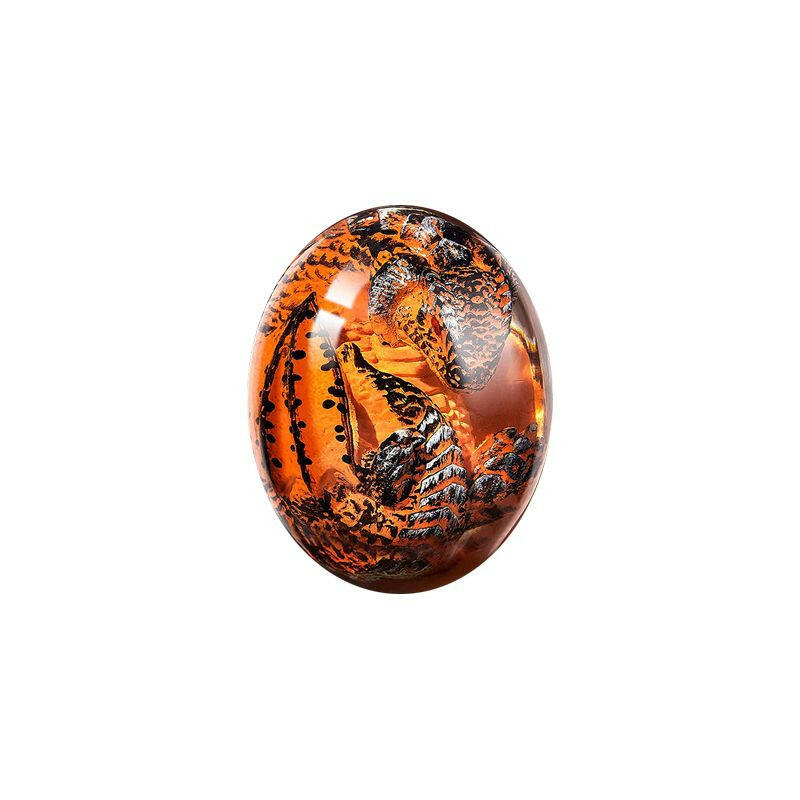 1 Set Lava Dragon Egg Crystal Transparent Resin Statue Luminous Dinosaur Eggs Souvenir Resin Craft Ornamental Home Decor Gifts.