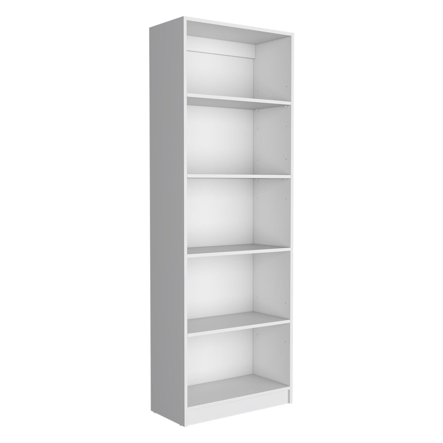 Home 4 Shelves Bookcase with Multi-Tiered Storage -White -Office