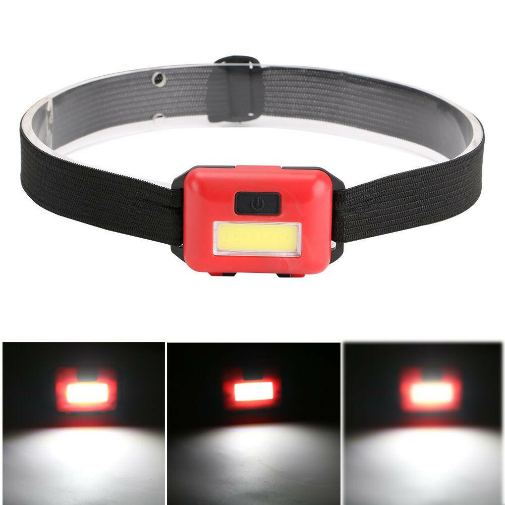 Mini 3W COB Led Head Lamp; 3 Modes Waterproof Head Lamp; Head Flashlight Outdoor Camping Night Fishing Head Lamp; Batteries Not Included; Christmas Lights.