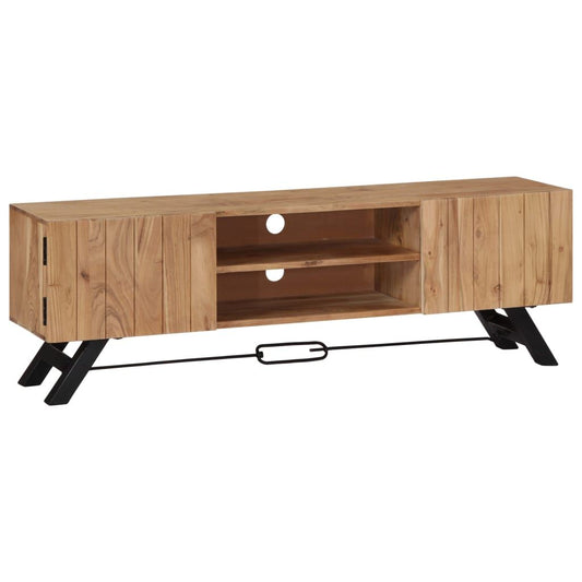 TV Stand 55.1"x11.8"x17.7" Solid Wood Acacia