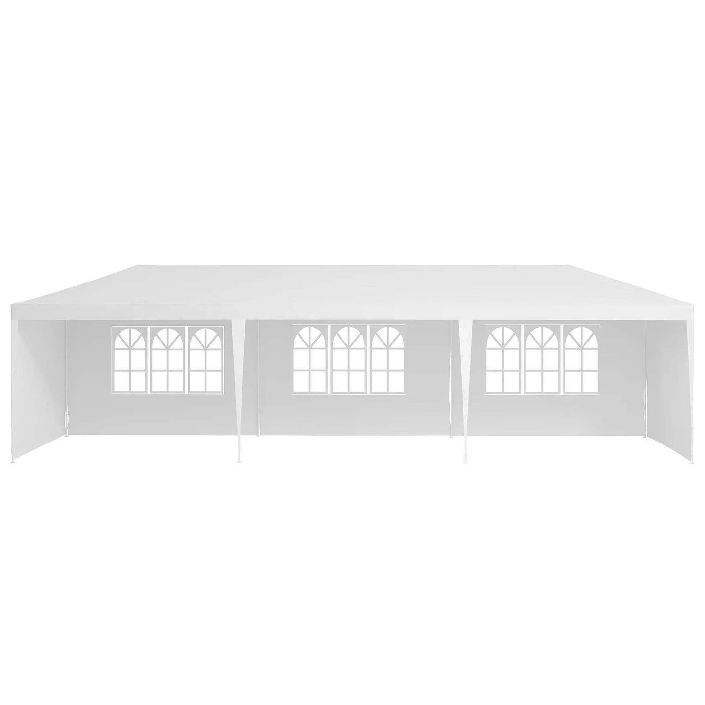 10x30' Outdoor Garden Gazebo Wedding Party Tent Canopy Marquee with 5 Removable Sidewalls.