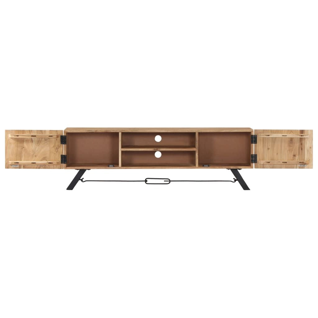 TV Stand 55.1"x11.8"x17.7" Solid Wood Acacia