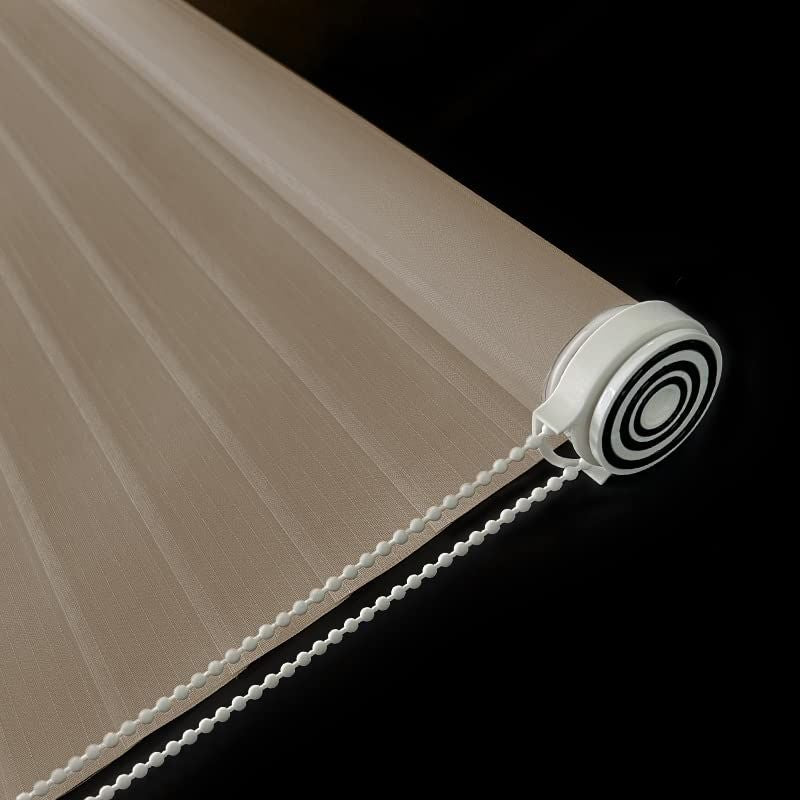 WELLSOURCE No Drill 2\"Shangri-la Shades Tension Inside Mount Expansion Window Blind,Custom Size