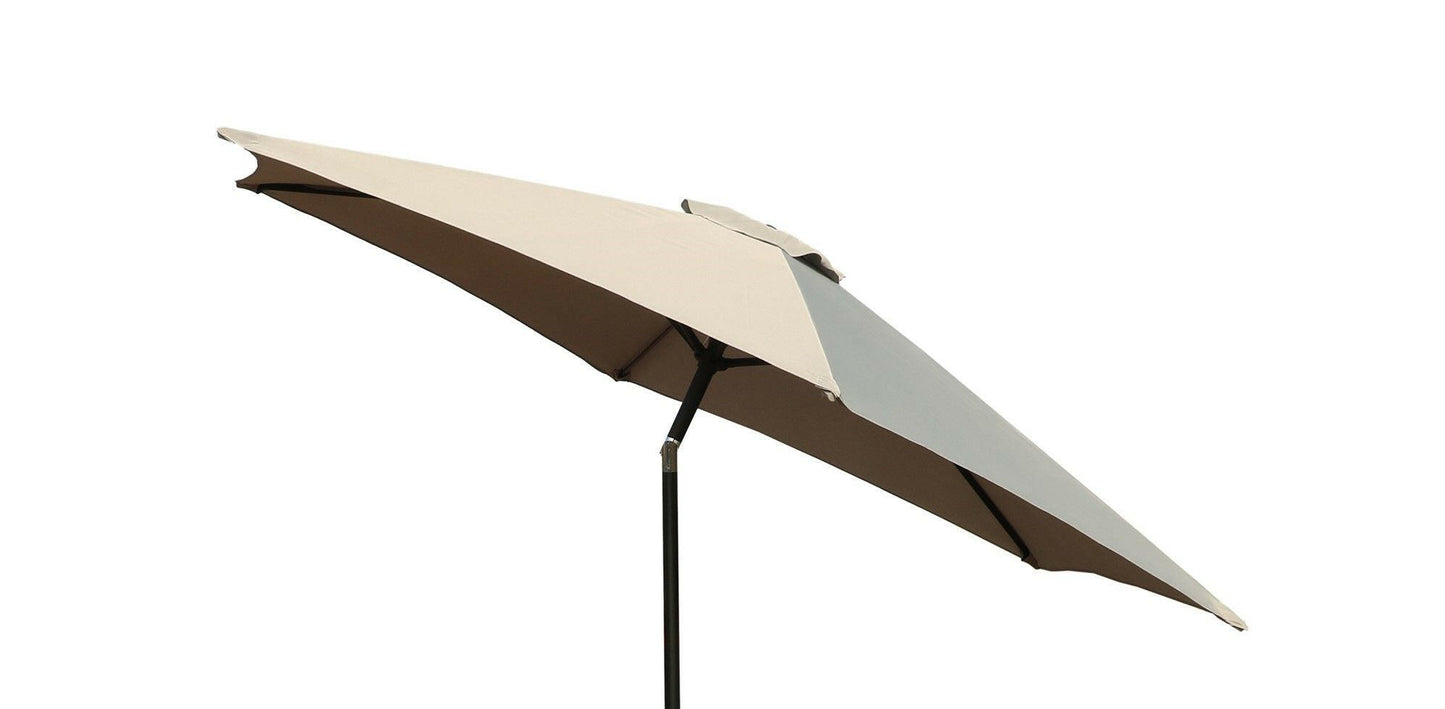 9' Pole Umbrella With Carry Bag, Gray.