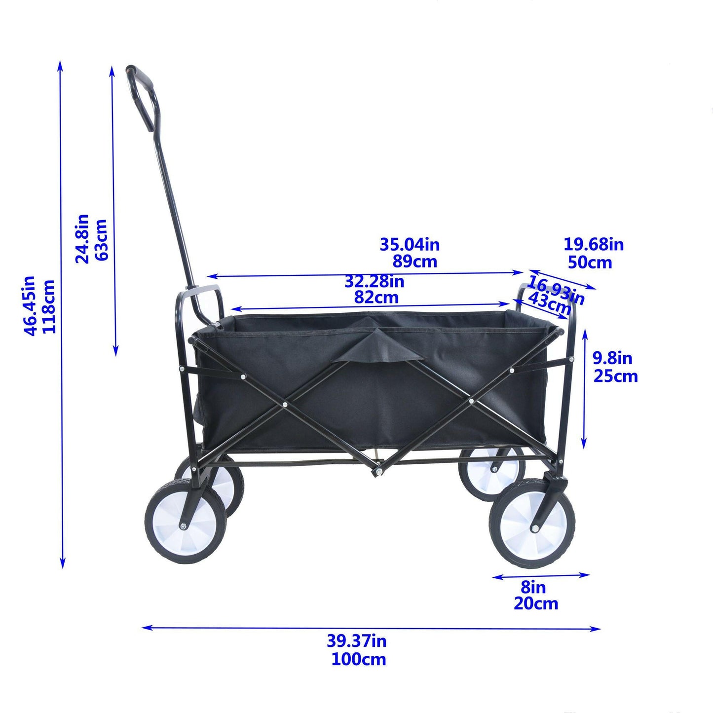 Folding Wagon Garden Shopping Beach Cart.