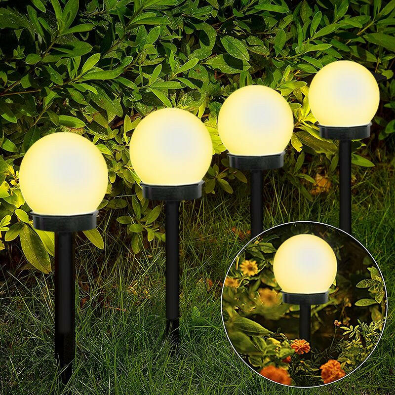 2/4/8pcs Led Solar Garden Light Solar Lamp Outdoor Waterproof Lawn Light Pathway Landscape Lamp For Home Yard Driveway Lawn Park.