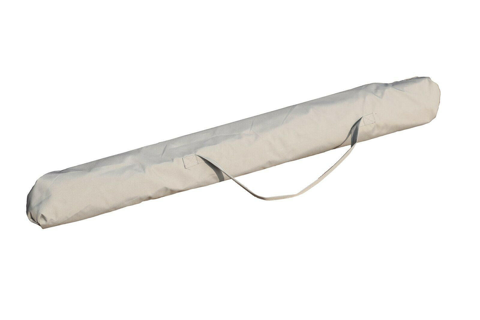 9' Pole Umbrella With Carry Bag, Gray.