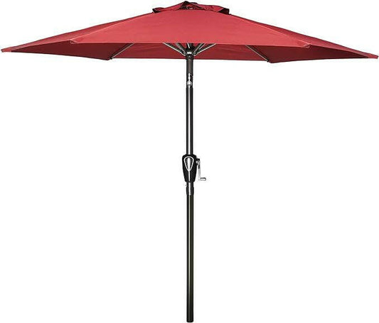 9' Patio Umbrella Outdoor Table Market Yard Umbrella with Push Button Tilt/Crank.