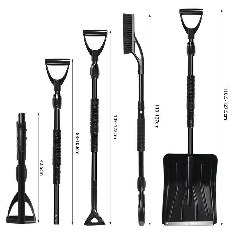 Snow Shovel, 2025 New Upgrade Large-Capacity Lightweight Aluminum Portable Snow Shovel, Parent-Child Playing Snow Shovel.