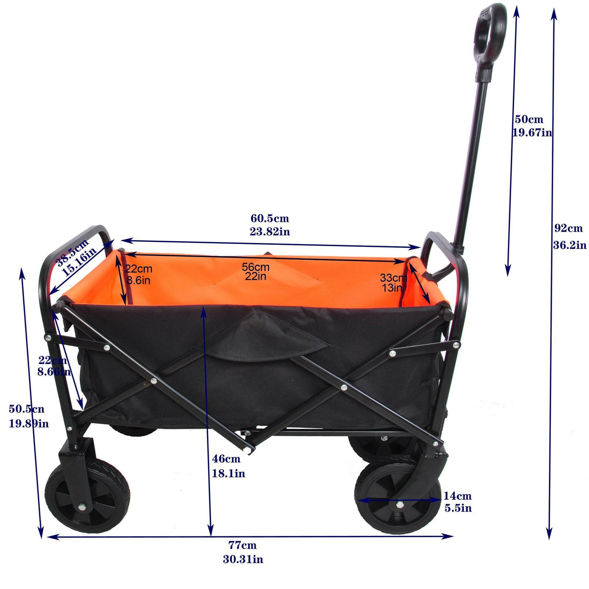 Folding Wagon Garden Shopping Beach Cart.