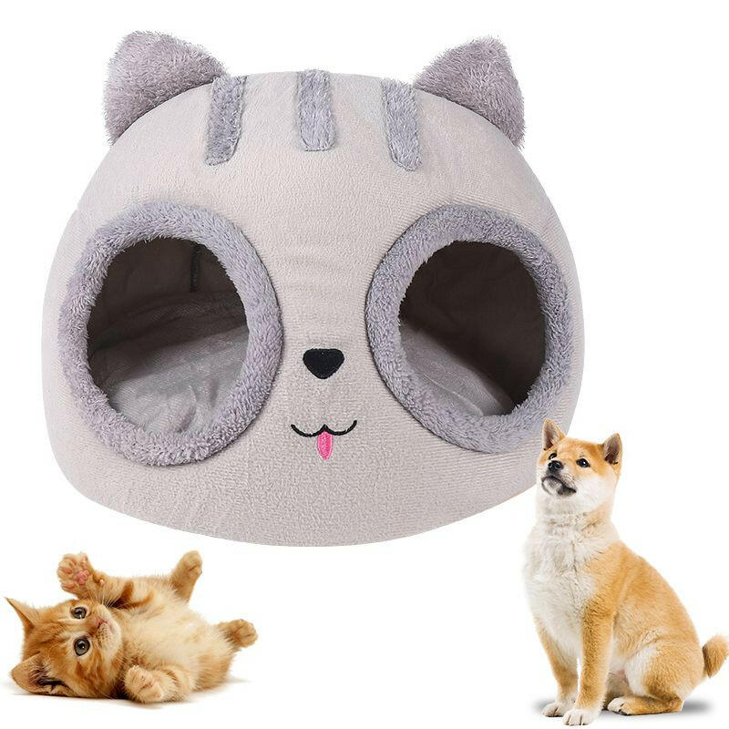 Soft Round Cat Deep Sleep Comfort In Winter Cat Bed Dog Iittle Mat Basket Small Cat Dog House Portable Pets Tent Cozy Cave Nest.