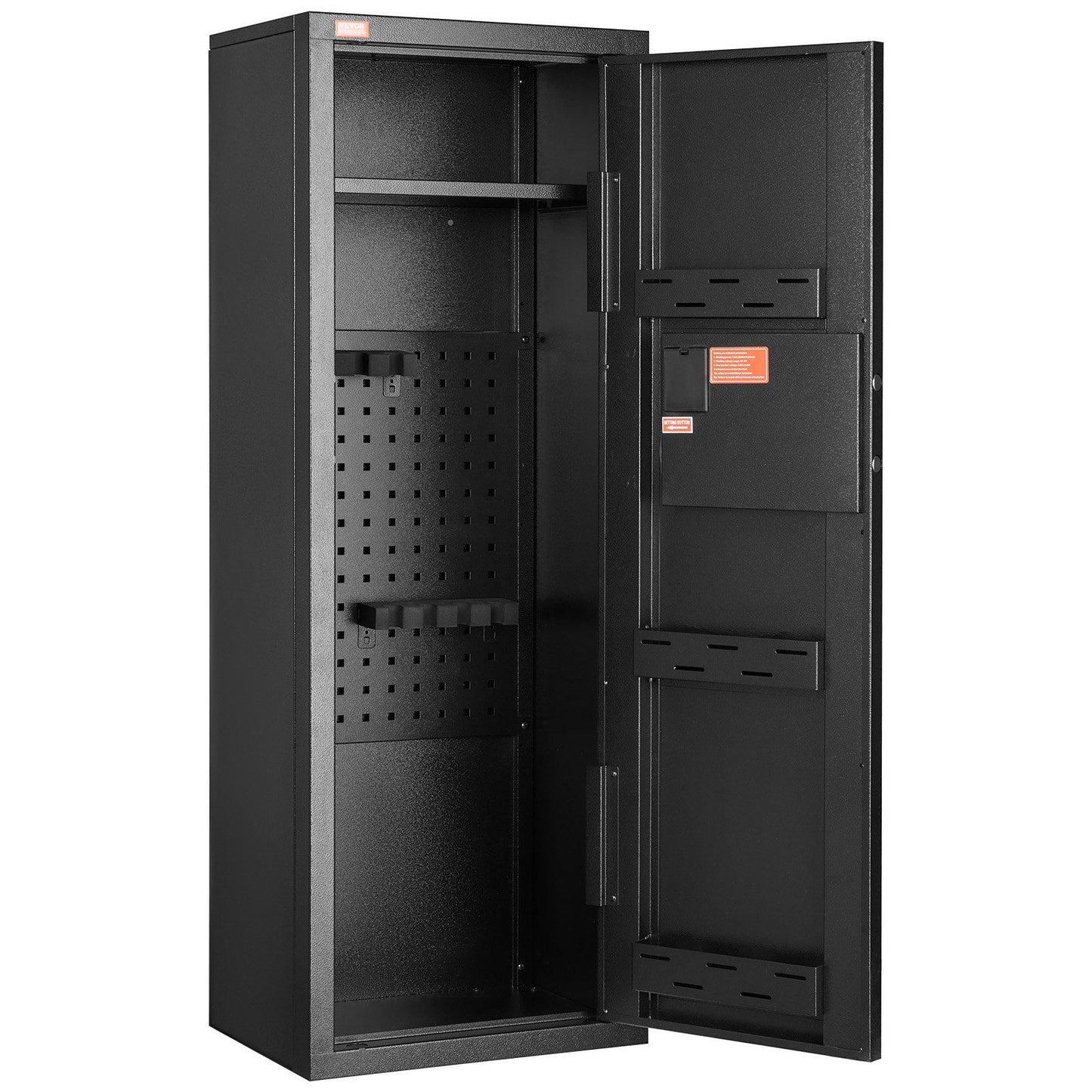 VEVOR 6-8 Rifles Gun Safe, Rifle Safe with Lock & Digital Keypad, Quick Access with Removable Shelf, Rifle Cabinet for Home