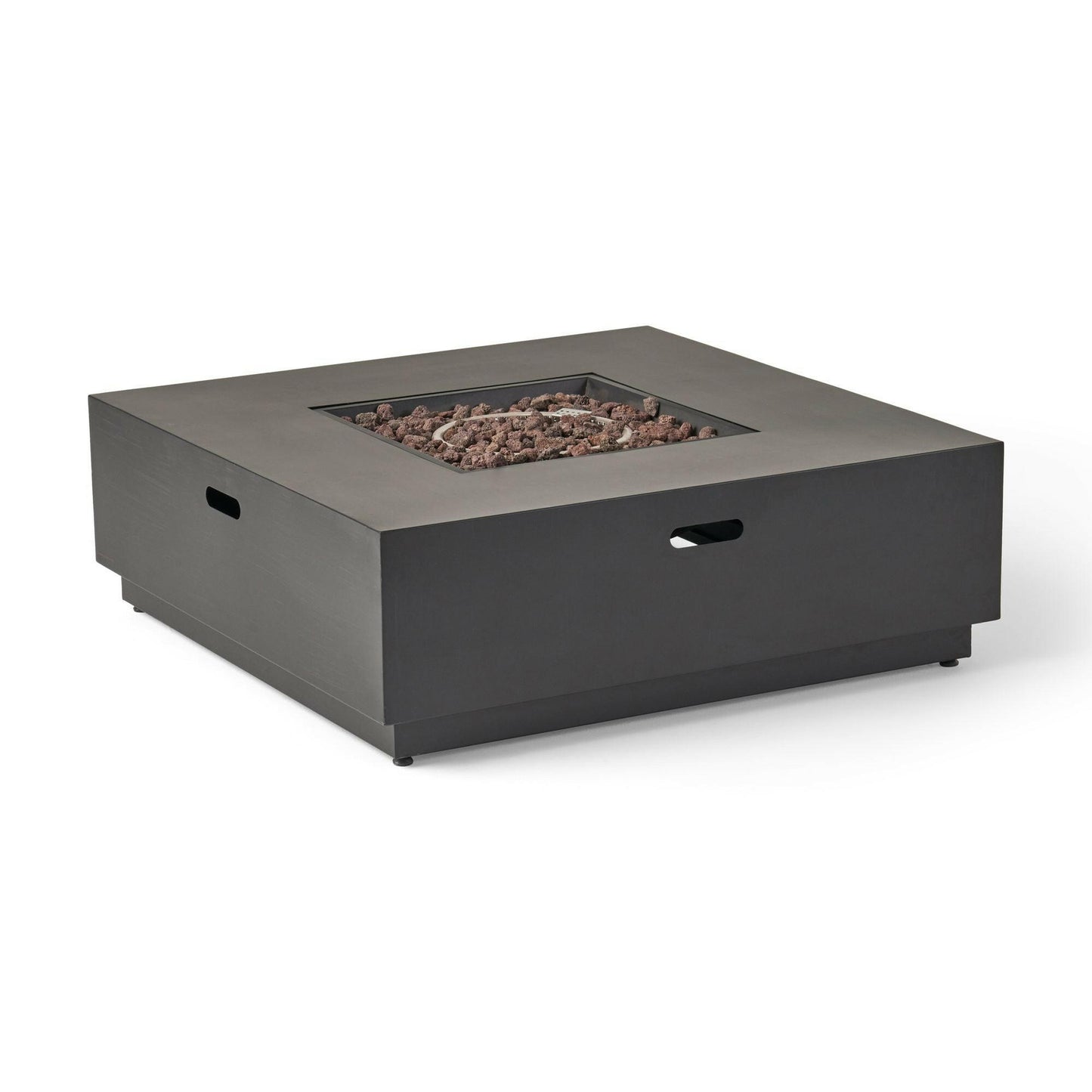 40'' SQUARE IRON FIRE PIT - 50 000 BTU (Tank cover not Included).