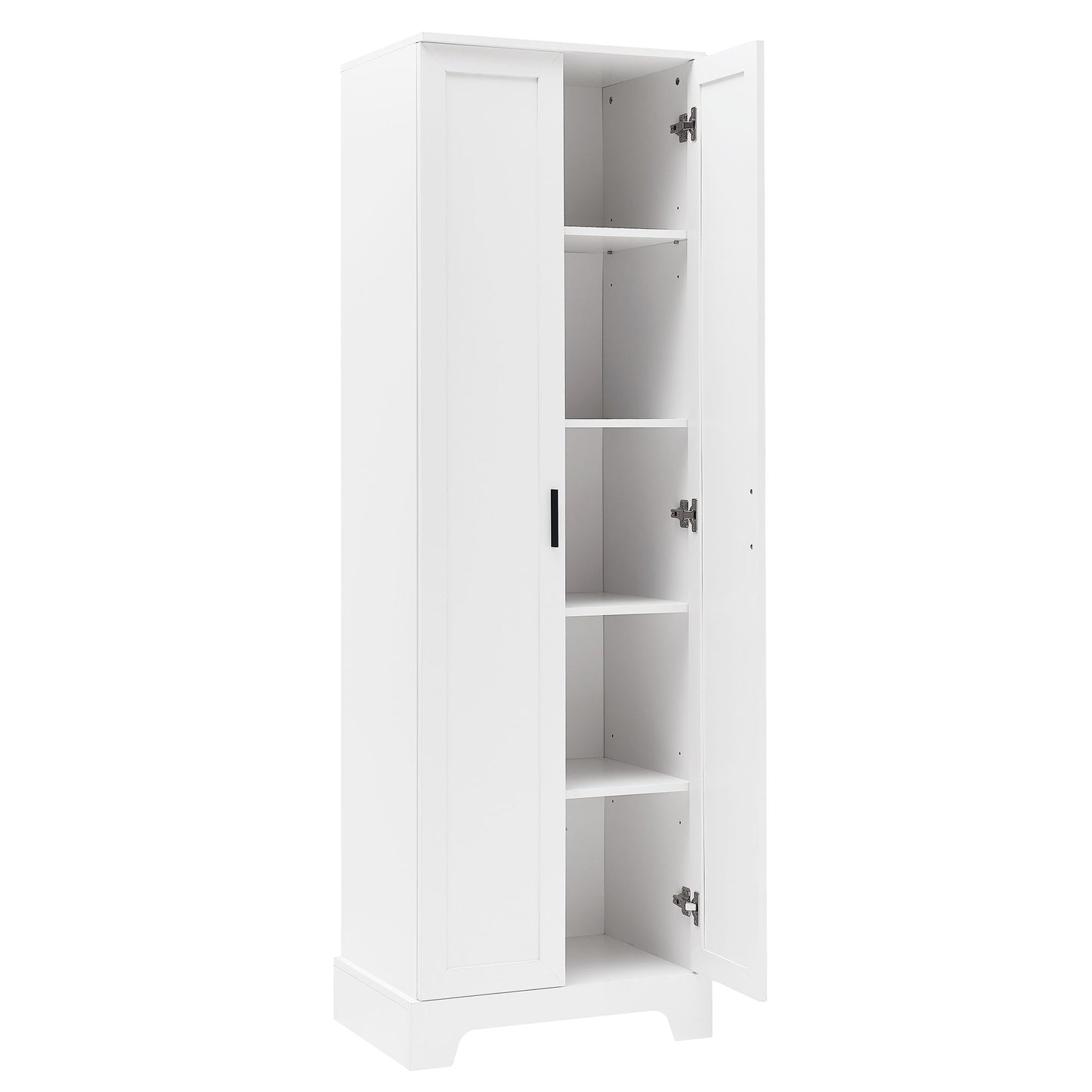 Two Door Storage Cabinet  for Bathroom, Office, Adjustable Shelf, White