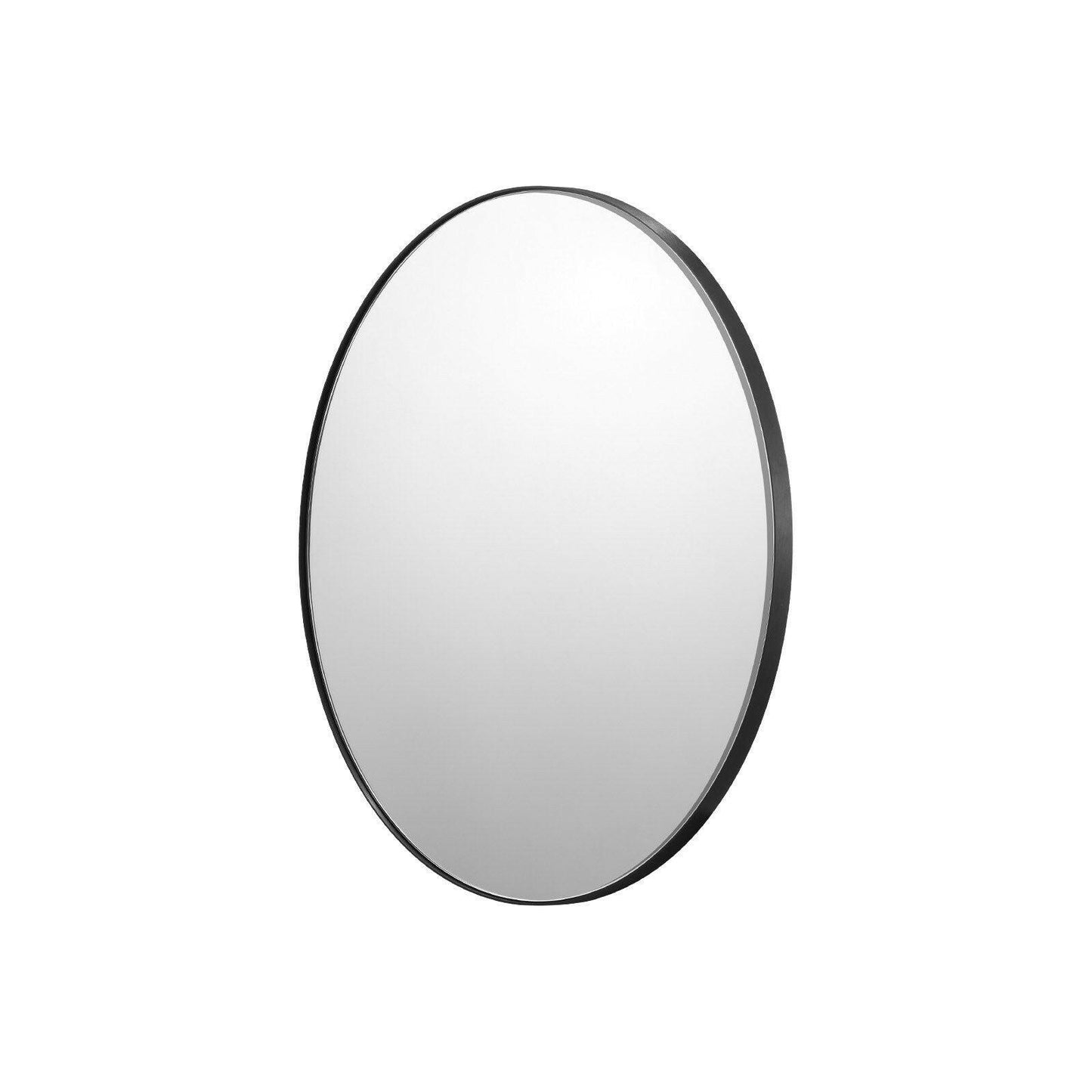 Round Wall Mounted Mirror 30 in Mirror with Aluminium Alloy Frame.