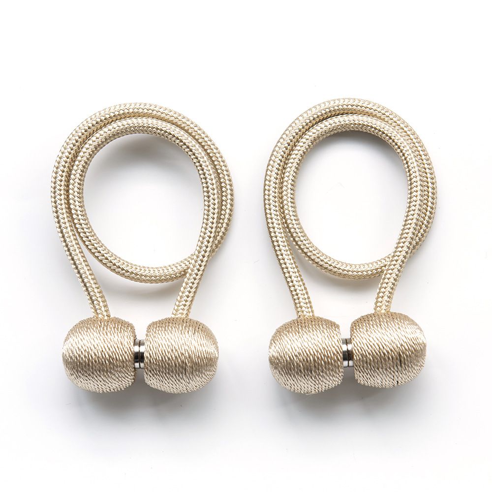 2Pcs Magnetic Curtain Ball Rods Accessoires Backs Holdbacks Buckle Clips Hook Holder Home Decor Tiebacks Tie Rope Accessory