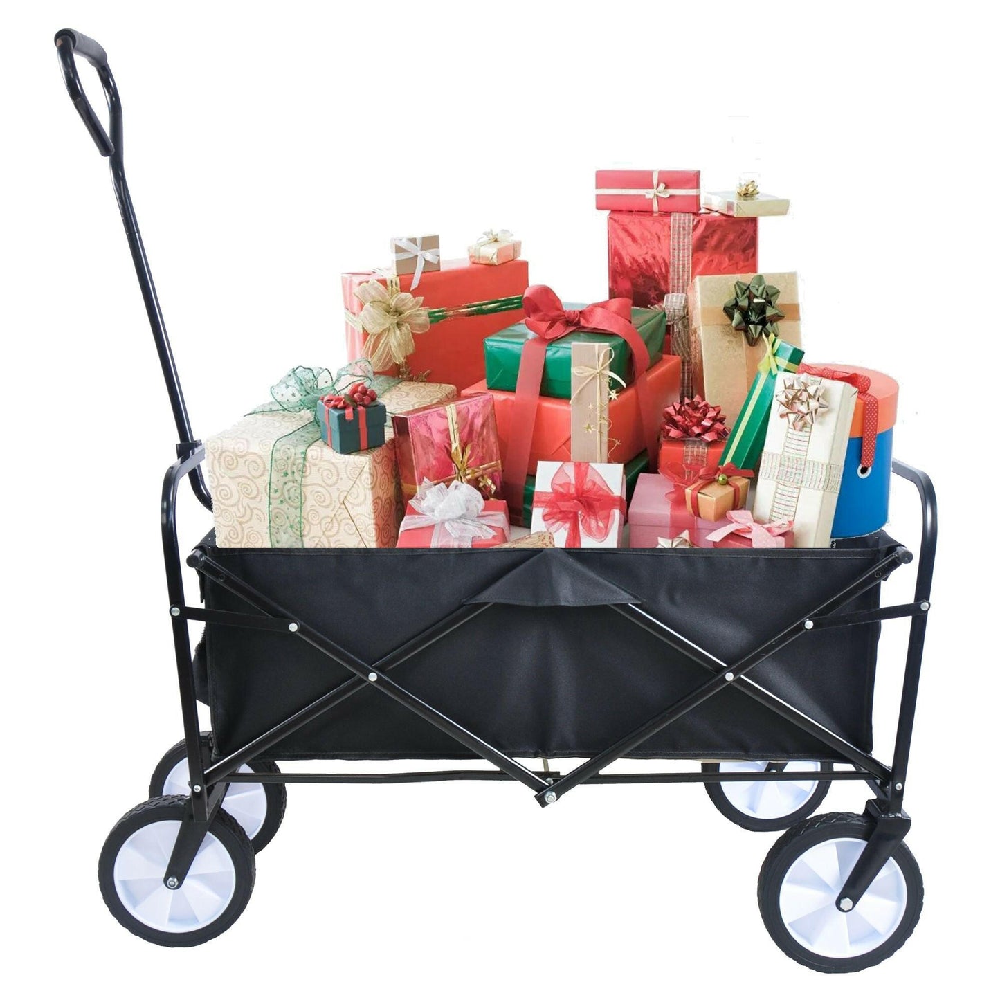 Folding Wagon Garden Shopping Beach Cart.