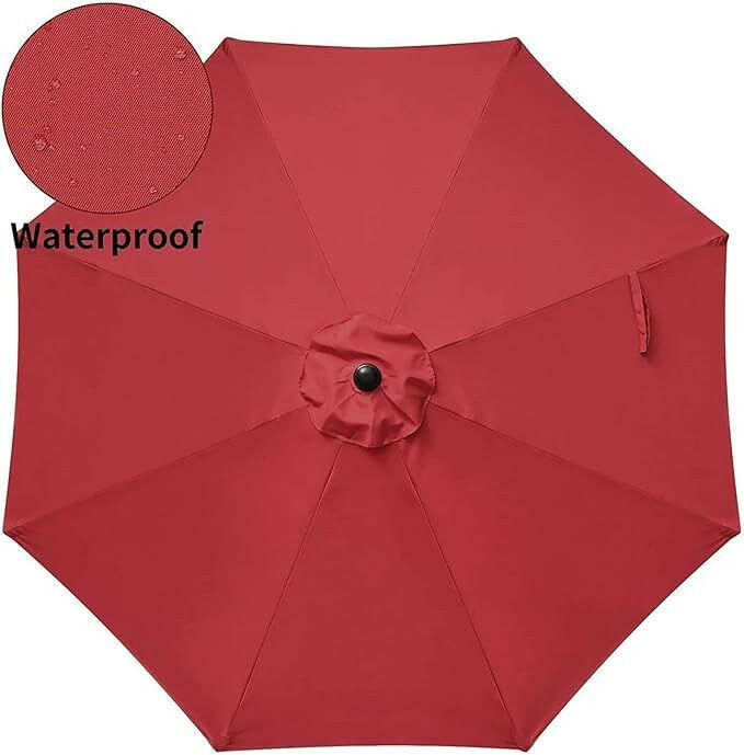 9' Patio Umbrella Outdoor Table Market Yard Umbrella with Push Button Tilt/Crank.