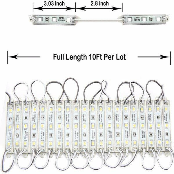 Super Bright IP65 Super Bright IP65 Waterproof 5050 SMD Module Light Sign Strip Lamp DC 12V.