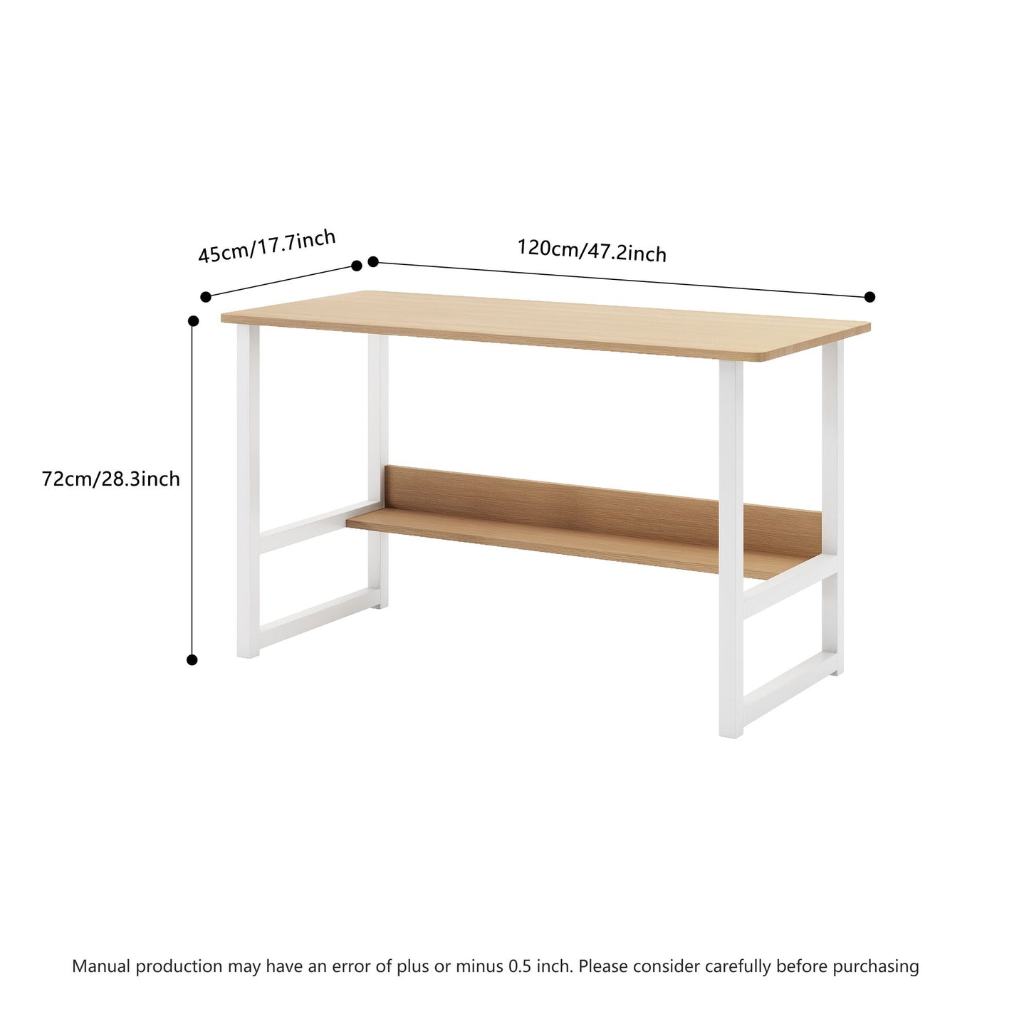 Computer desk Desktop house Simple desk bedroom desk desk Student home study desk,Home Office Computer Desk with Bookshelf, Wood Computer Desk with Storage Shelves Modern Laptop Table