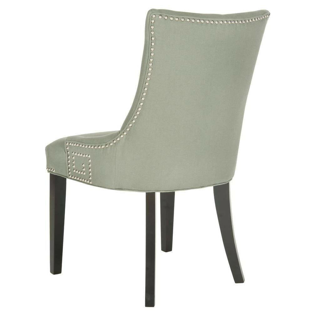 Gretchen Light Green/Black Side Chair (Set of 2).