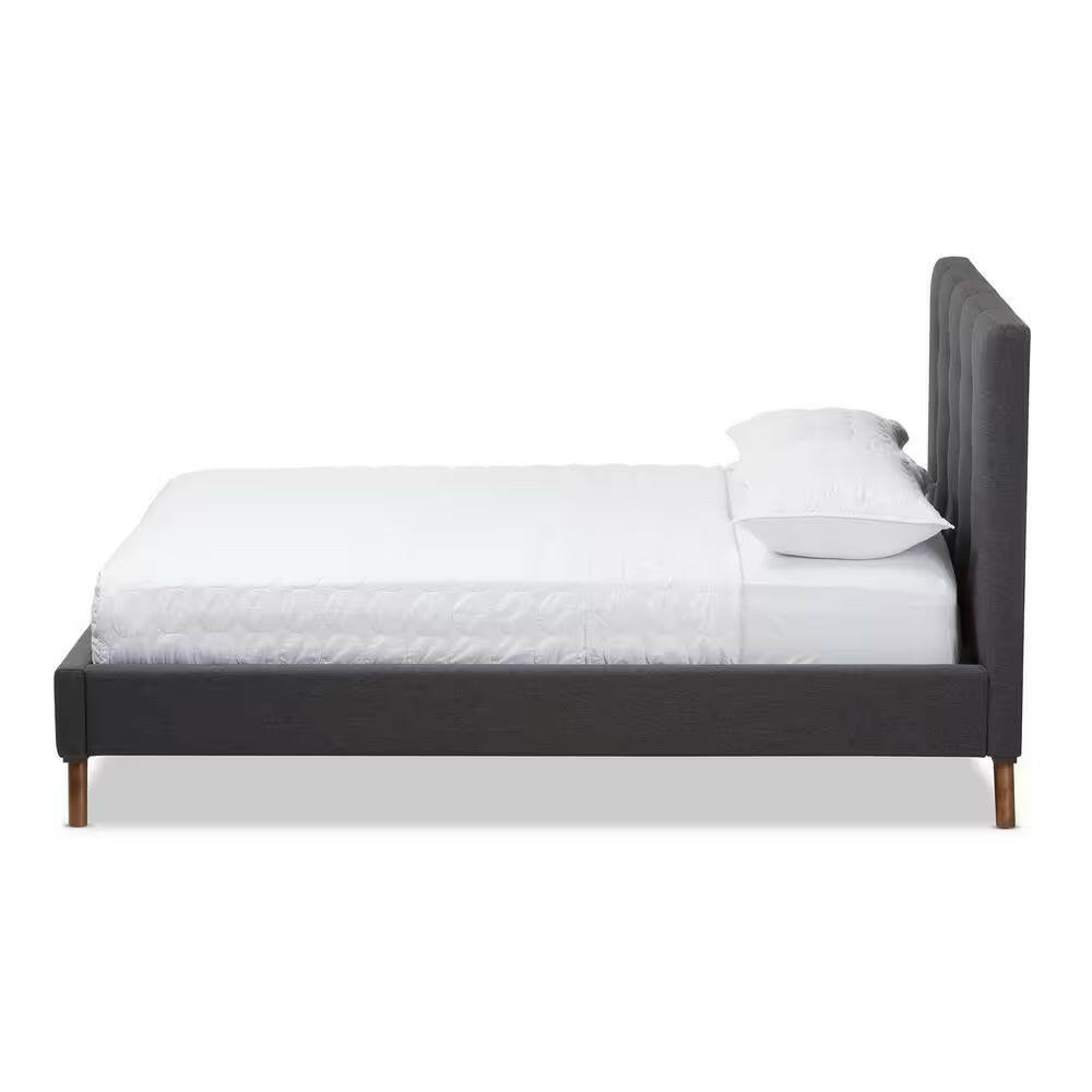 Valencia Dark Gray King Platform Bed.