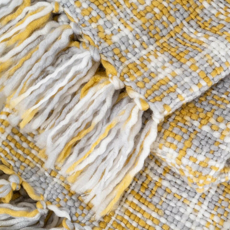 Golden Glow Knit Blanket.