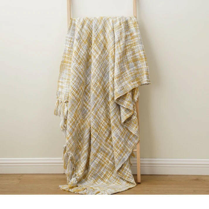 Golden Glow Knit Blanket.