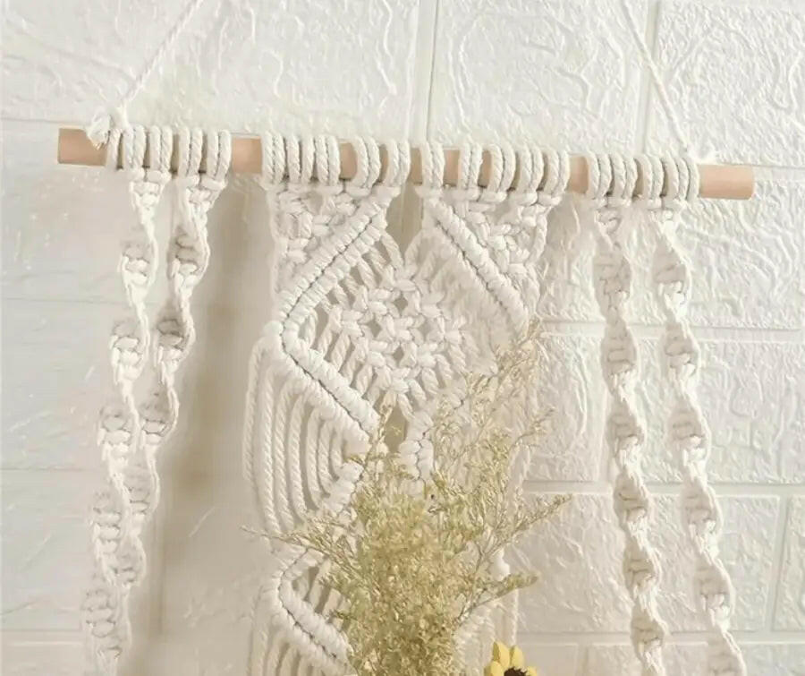 Macrame Wall Tapestry Plant Holder.