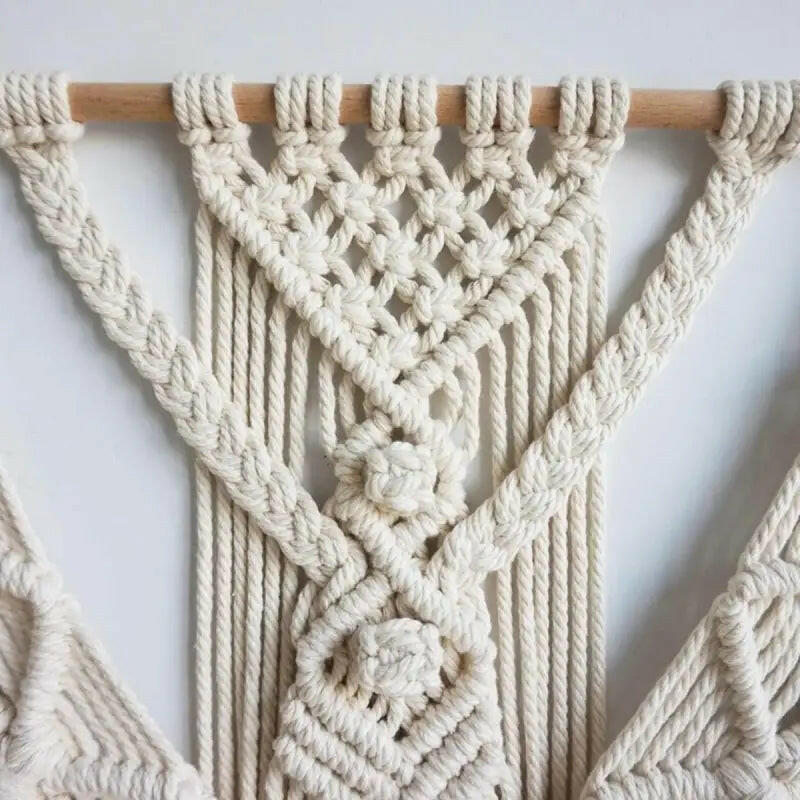 Hand Woven Macrame Wall Hanging.