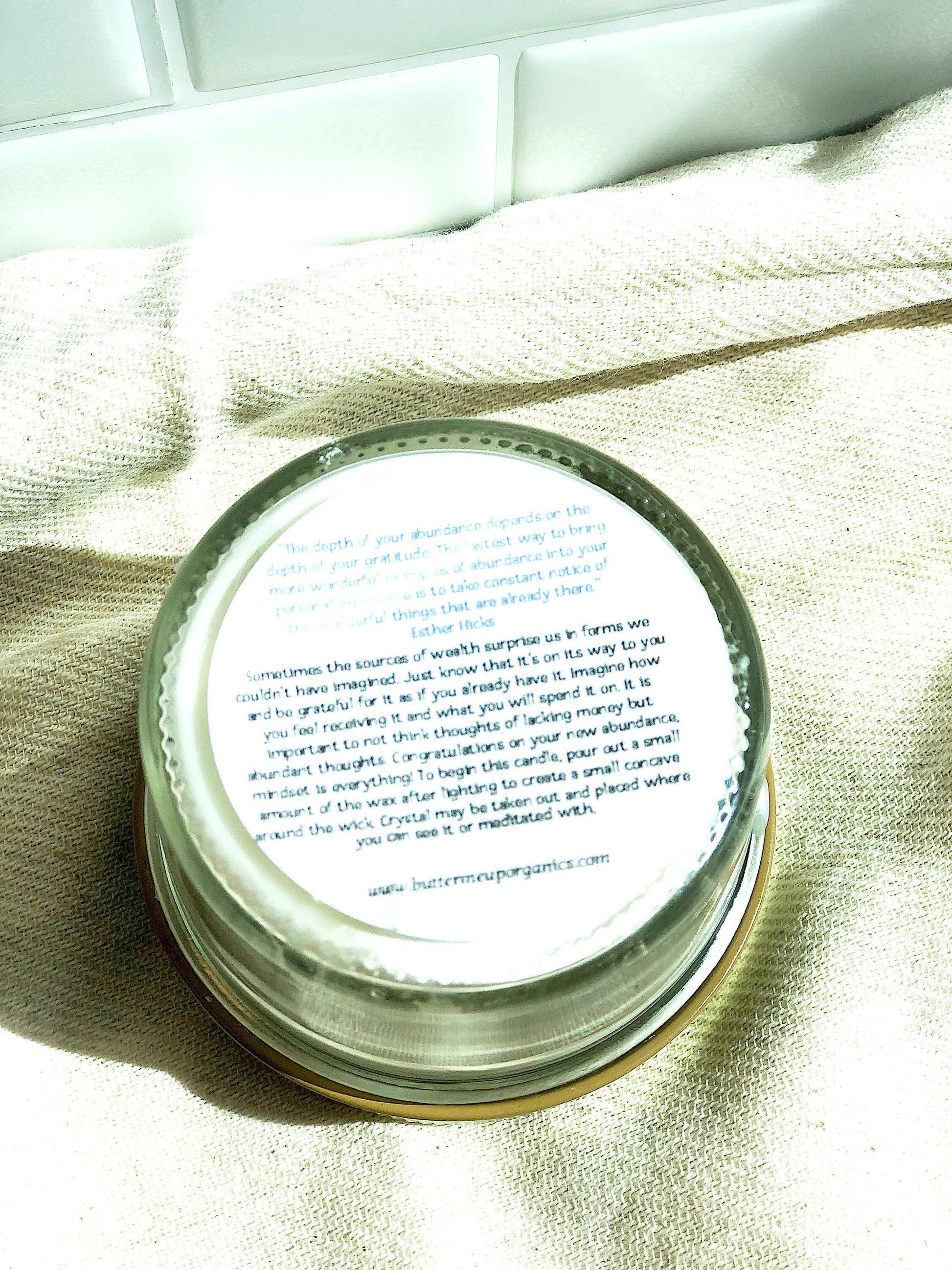 Abundance Candle / Ritual Candle / Intention Candle / Hand Poured.