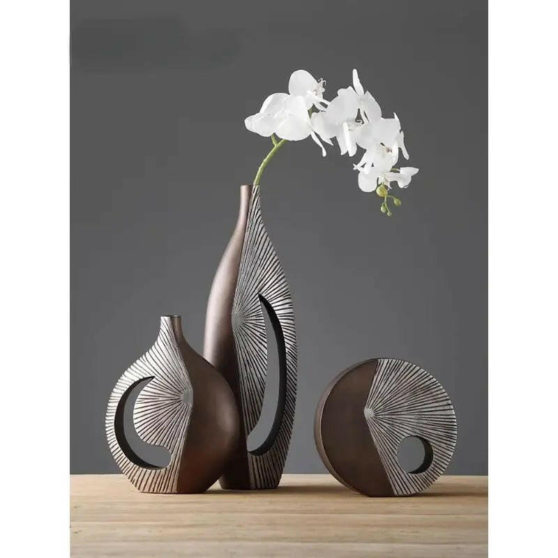 Lisa Vase Nordic Artistry Intricate Spherical Shapes.