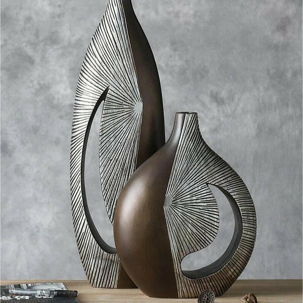 Lisa Vase Nordic Artistry Intricate Spherical Shapes.