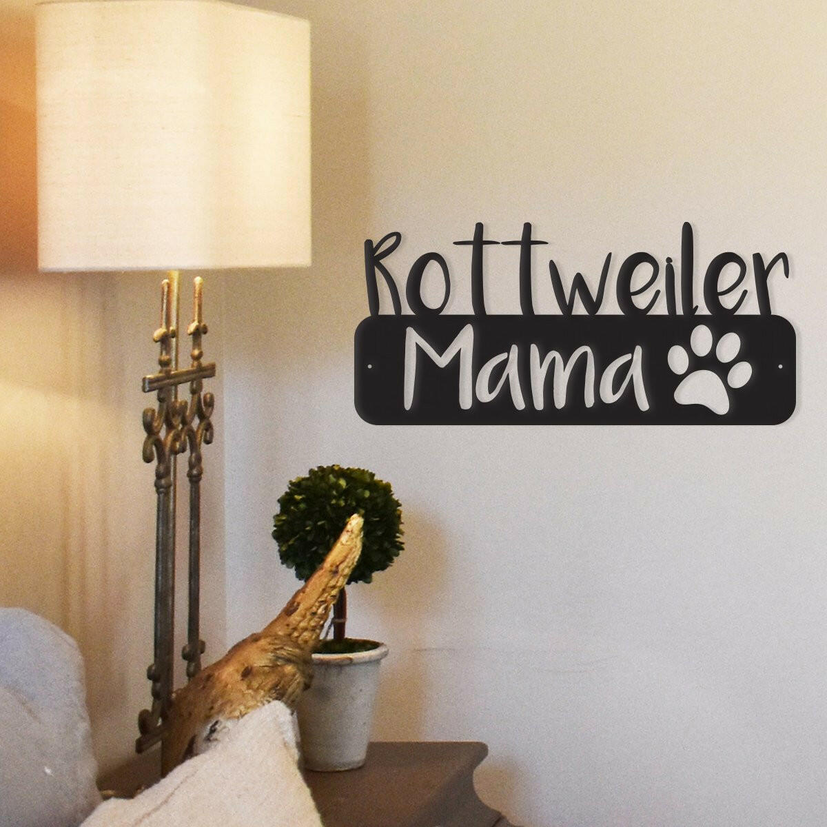 Dog Mama - Metal Wall Art/Decor.