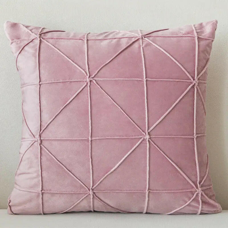 Solid Color Velvet Pillow Cushion Cover.