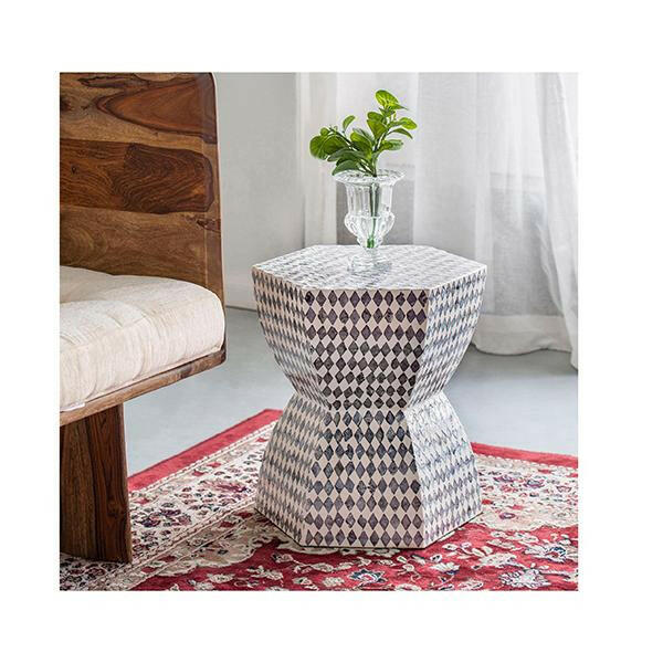 Monochrome Shell Stool.