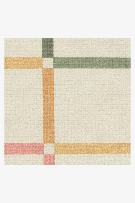 The Home Edit Joanna Ivory Rainbow Tufted Rug.