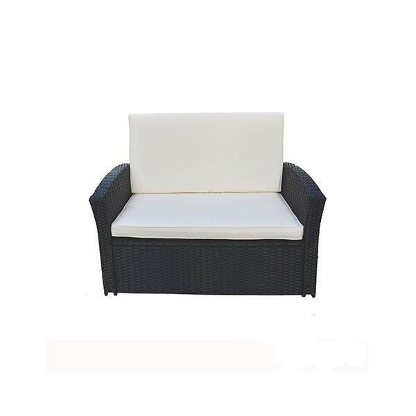 Outdoor 4 Piece Sofa Lounge Set Wicker Rattan Garden.