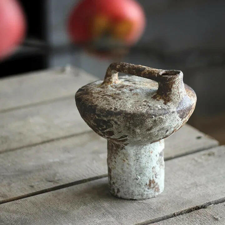 Rustic Ancient Vessel Ceramic Vase.